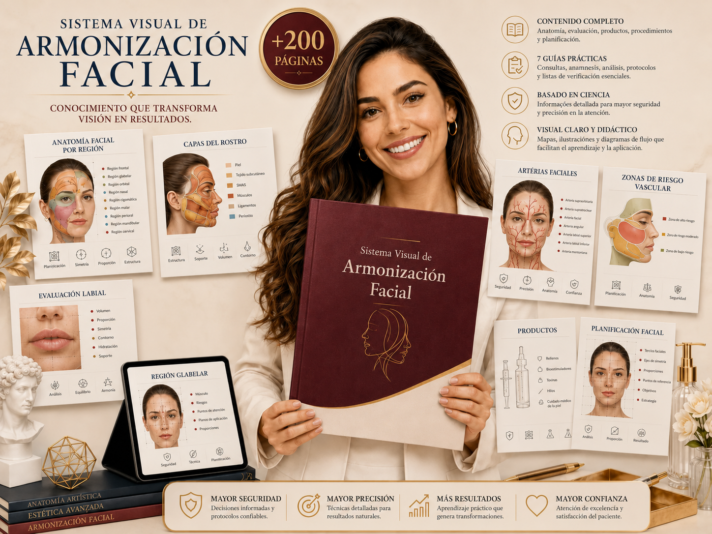 Sistema Visual de Armonización Facial — organización completa del material